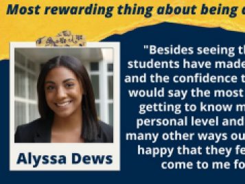 Most rewarding part of being a peer facilitator 2019-2020